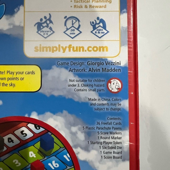 FREEFALL game by Simply Fun games, Learning & Connecting Through Play - Picture 5 of 6